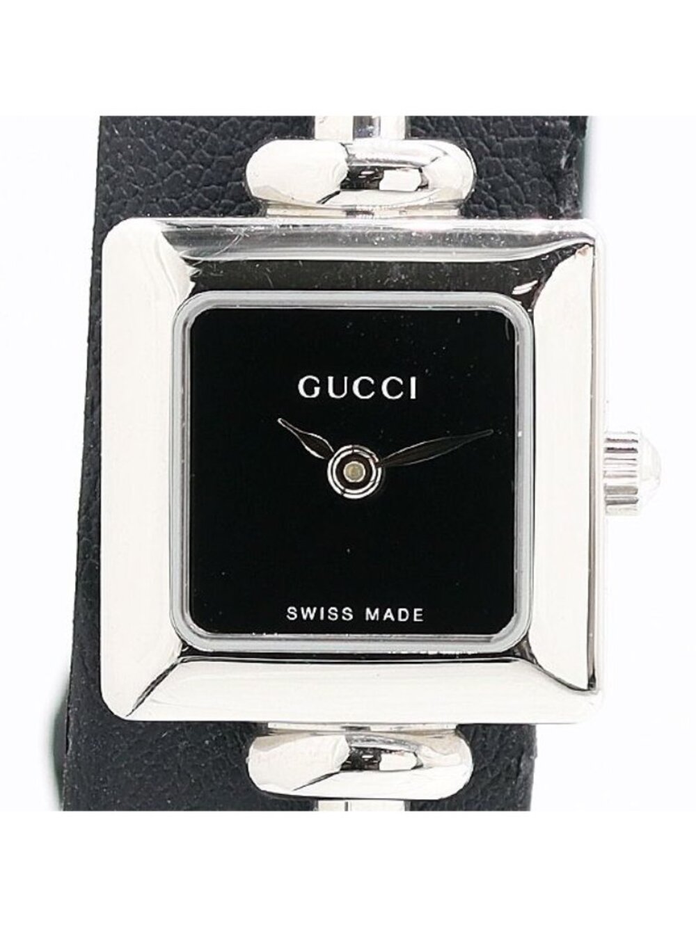 Gucci Running L Bangle Watch Black Dial